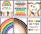 Posterizer 6 pcs-Rainbow Diversity Posters for Classroom-Teachers & Classrooms-Gay & LGBTQ Art-Gift for Daughter, Son, Kids-Decor for nursery todd...